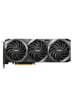 Відеокарта GeForce RTX 3060, MSI, VENTUS 3X OC (Limited Hash Rate), 12Gb GDDR6, 192-bit, HDMI/3xDP, 1807/15000 MHz, 8-pin (RTX 3060 VENTUS 3X 12G OC)