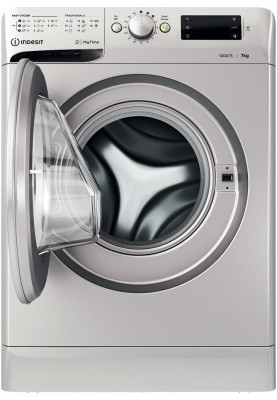 Пральна машина Indesit OMTWE 71252 S EU, Silver, 7кг, фронтальна, 16 програм, швидкість віджиму 1200 об/хв, клас енергоспоживання A+++, 85x59.5x54 см