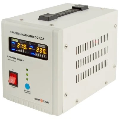 Джерело безперебійного живлення LogicPower LPY-PSW-800VA+ 560Вт 5A/15A з правильною синусоїдою (4153)