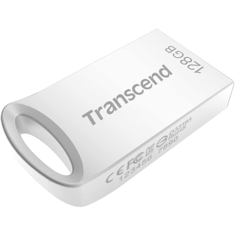 USB 3.1 Flash Drive 128Gb Transcend JetFlash 710, Silver, металевий корпус (TS128GJF710S)