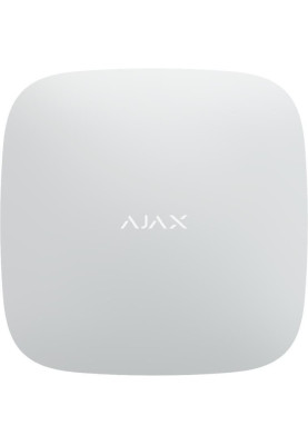 Централь Ajax Hub 2 Plus, White, 2xGSM/WiFi/Ethernet, з підтримкою датчиків з фотофіксацією, до 200 пристроїв, до 200 користувачів, віддалене налаштування, вбудований акумулятор (до 15 ч), 163х163х36 мм, 351 г