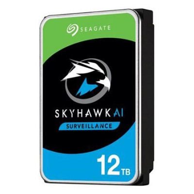 Жорсткий диск 3.5" 12Tb Seagate SkyHawk AI, SATA3, 256Mb, 7200 rpm (ST12000VE001)