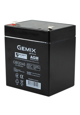 Батарея для ДБЖ 12В 4,5Ач Gemix GB12045 AGM 90х70х101 мм