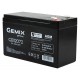 Батарея для ДБЖ 12В 7.2Ач Gemix GB12072 AGM, 12V 7.2Ah, 151х65х100 мм