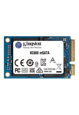 Твердотільний накопичувач mSATA 256Gb, Kingston KC600, 3D TLC, 550/500 MB/s (SKC600MS/256G)