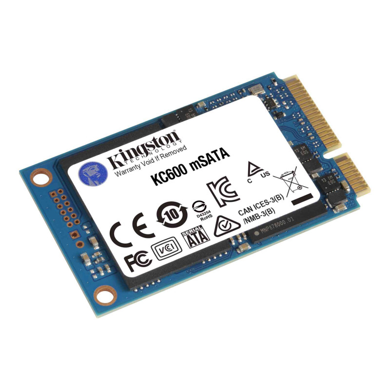 Твердотільний накопичувач SSD 256Gb, Kingston KC600, mSATA, 3D TLC, 550/500 МБ/с (SKC600MS/256G)
