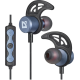 Навушники Defender FreeMotion B685, Metallic Blue, Bluetooth, мікрофон, магнітне кріплення, металевий корпус, до 4 годин (63685)