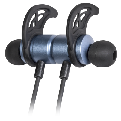Навушники Defender FreeMotion B685, Metallic Blue, Bluetooth, мікрофон, магнітне кріплення, металевий корпус, до 4 годин (63685)