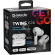 Навушники Defender Twins 636 White,TWS Pro, Bluetooth (63636)