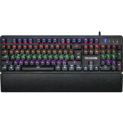 Клавіатура Defender Reborn GK-165DL Black USB, механічна, RGB підсвічування (45165)