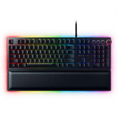 Клавіатура Razer Huntsman Elite, механічна, Purple Optical Switch, USB, підсвічування RGB, кабель 2 м, RU (RZ03-01870700-R3R1)