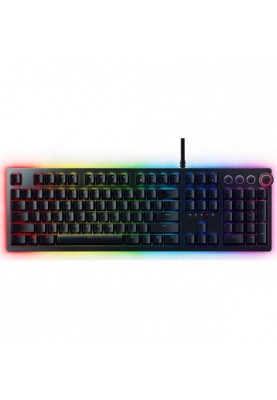 Клавіатура Razer Huntsman Elite, механічна, Purple Optical Switch, USB, підсвічування RGB, кабель 2 м, RU (RZ03-01870700-R3R1)