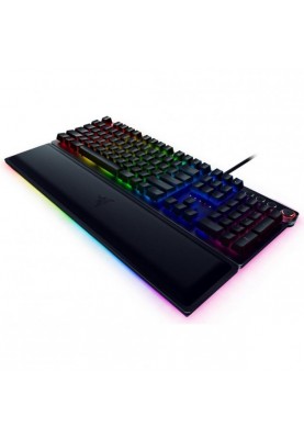 Клавіатура Razer Huntsman Elite, механічна, Purple Optical Switch, USB, підсвічування RGB, кабель 2 м, RU (RZ03-01870700-R3R1)