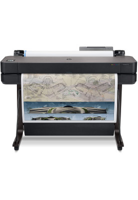 Принтер струменевий кольоровий A0 HP DesignJet T630 36", Black, WiFi, 1200x2400 dpi, до 30 сек/стр (формат A1), рулони 279 - 914 мм, USB / Lan, картриджі 712 (5HB11A)