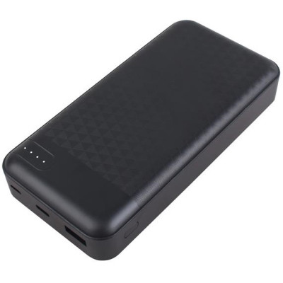 Універсальна мобільна батарея 20000 mAh, 2E PB2004, Black, 2xUSB (2.1A), LED індикатор (2E-PB2004-BLACK)