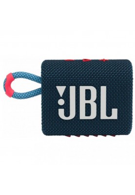 Колонка портативна 1.0 JBL Go 3, Blue/Pink, 4.2 Вт, Bluetooth 5.1, IP67, акумулятор (JBLGO3BLUP)