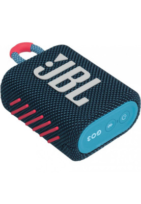 Колонка портативна 1.0 JBL Go 3, Blue/Pink, 4.2 Вт, Bluetooth 5.1, IP67, акумулятор (JBLGO3BLUP)