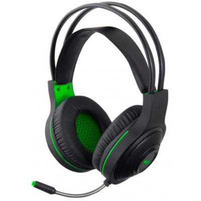 Навушники Esperanza HX430 "Thunderbird", Black/Green, 3.5 мм, мікрофон, 105 дБ, 32 Ом, 2 м (EGH430)