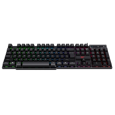 Клавіатура Havit HV-KB504L Black, USB, ігрова, підсвічування