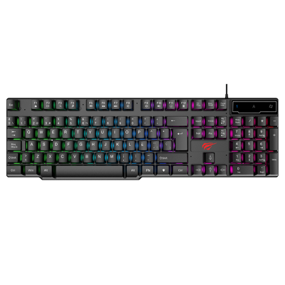 Клавіатура Havit HV-KB504L Black, USB, ігрова, підсвічування
