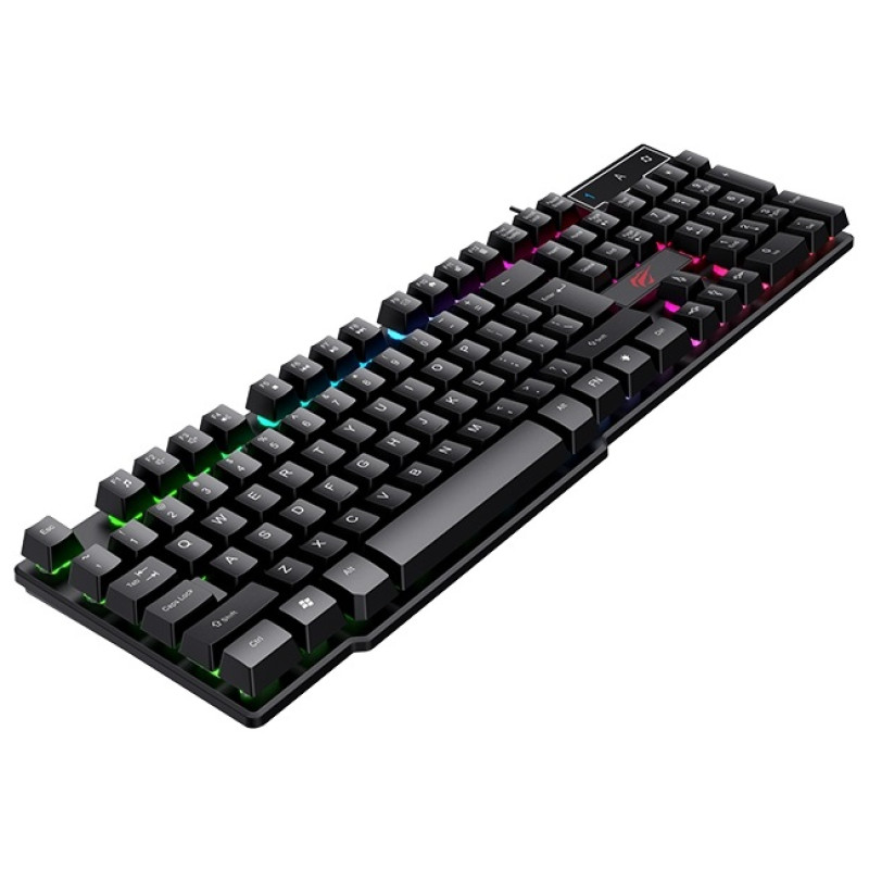 Клавіатура Havit HV-KB504L Black, USB, ігрова, підсвічування