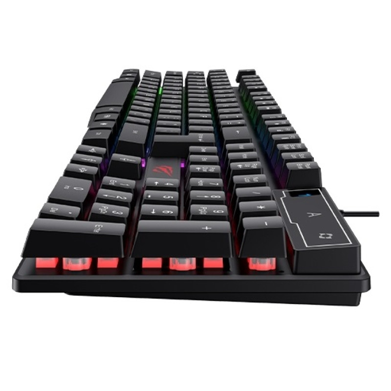 Клавіатура Havit HV-KB504L Black, USB, ігрова, підсвічування