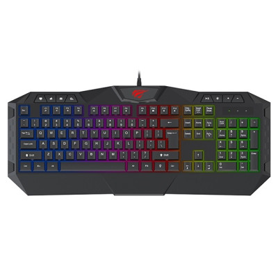 Клавіатура Havit HV-KB510L Black, USB, ігрова, підсвічування (6939119030681)