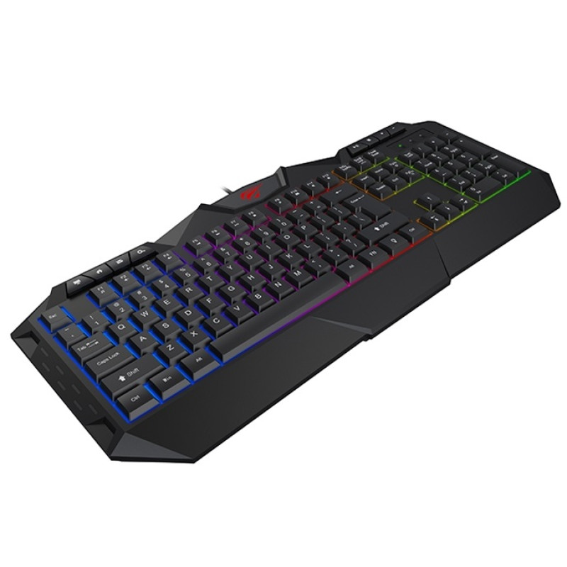 Клавіатура Havit HV-KB510L Black, USB, ігрова, підсвічування (6939119030681)