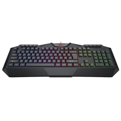 Клавіатура Havit HV-KB510L Black, USB, ігрова, підсвічування (6939119030681)