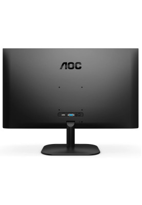 Монітор 23.8" AOC 24B2XH/EU, Black, WLED, IPS, 1920x1080, 4 мс, 75 Гц, 250 кд/м², 1000:1, 178°/178°, HDMI/VGA, VESA 100x100