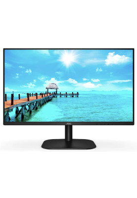 Монітор 23.8" AOC 24B2XH/EU, Black, WLED, IPS, 1920x1080, 4 мс, 75 Гц, 250 кд/м², 1000:1, 178°/178°, HDMI/VGA, VESA 100x100