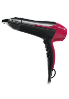 Фен Remington D5950, Black/Pink, 2200W, 3 режими, 2 швидкості, іонізація, холодне обдування