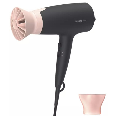 Фен Philips ThermoProtect BHD350/10, Black/Pink, 2100W, 6 режими, 6 швидкості, іонізація, подача холодного повітря, автовідключення