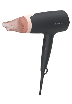 Фен Philips ThermoProtect BHD350/10, Black/Pink, 2100W, 6 режими, 6 швидкості, іонізація, подача холодного повітря, автовідключення