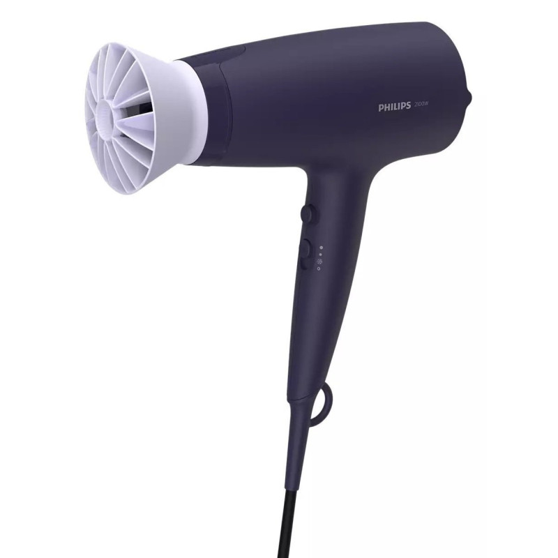 Фен Philips ThermoProtect BHD340/10, Black/Violet, 2100W, 6 режими, 6 швидкості, подача холодного повітря, автовідключення