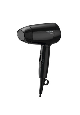 Фен Philips BHC010/10, Black, 1200W, 2 швидкості, 3 режими, концентратор, складна ручка, технологія ThermoProtect