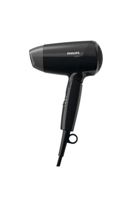 Фен Philips BHC010/10, Black, 1200W, 2 швидкості, 3 режими, концентратор, складна ручка, технологія ThermoProtect