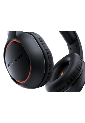 Навушники Cougar HX330, Black/Orange, 3.5 мм, накладні, динаміки 50 мм, мікрофон, 113 дБ, 32 Ом, 2 м