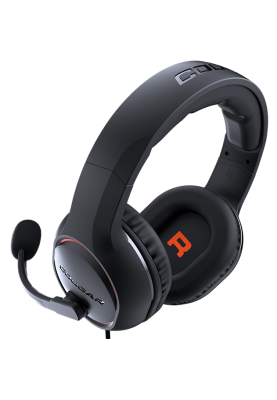 Навушники Cougar HX330, Black/Orange, 3.5 мм, накладні, динаміки 50 мм, мікрофон, 113 дБ, 32 Ом, 2 м