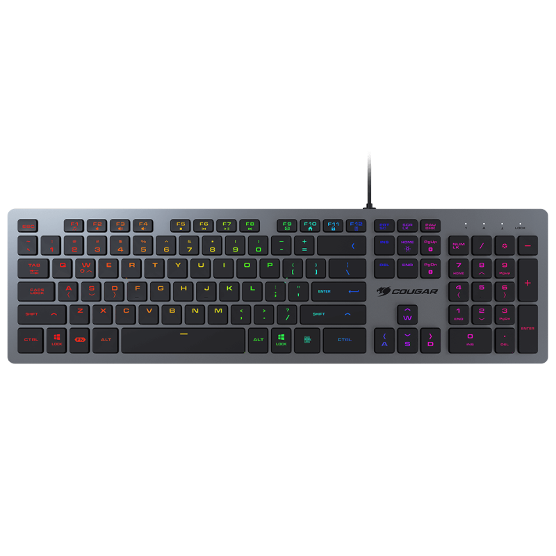 Клавіатура Cougar Vantar AX Black USB, ігрова, 8 профілів підсвічування, довжина кабелю 1.6 м