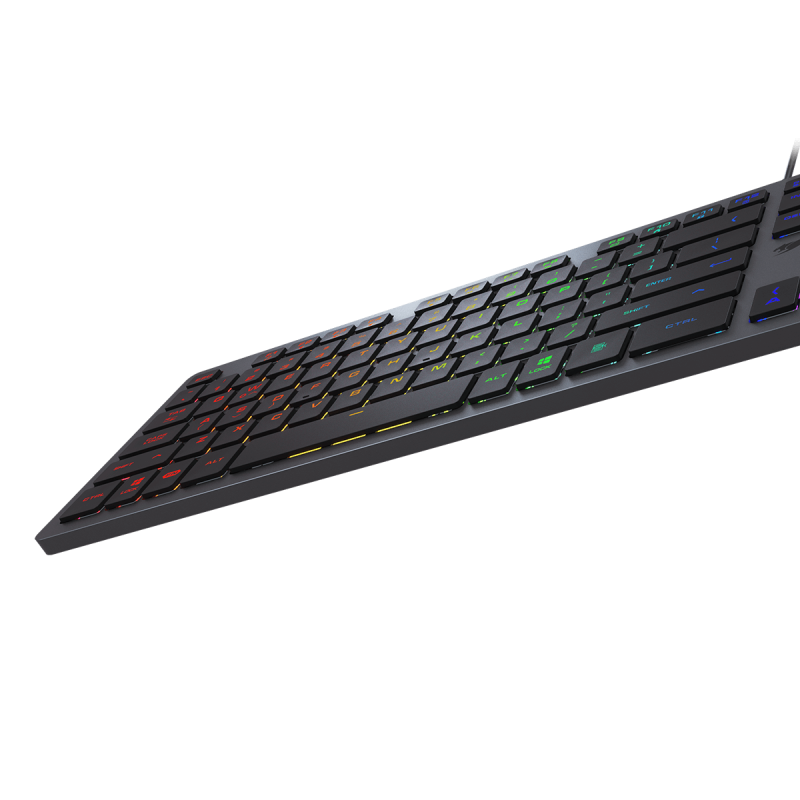 Клавіатура Cougar Vantar AX Black USB, ігрова, 8 профілів підсвічування, довжина кабелю 1.6 м