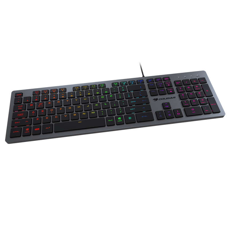 Клавіатура Cougar Vantar AX Black USB, ігрова, 8 профілів підсвічування, довжина кабелю 1.6 м
