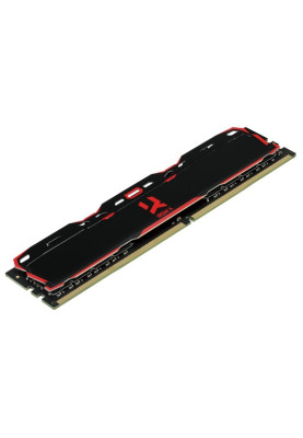 Пам'ять 16Gb DDR4, 3200 MHz, Goodram IRDM X, Black, 16-18-18, 1.35V, з радіатором (IR-X3200D464L16A/16G)