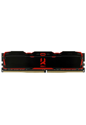 Пам'ять 16Gb DDR4, 3200 MHz, Goodram IRDM X, Black, 16-18-18, 1.35V, з радіатором (IR-X3200D464L16A/16G)