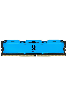 Пам'ять 8Gb DDR4, 3200 MHz, Goodram IRDM X, Blue, 16-18-18, 1.35V, з радіатором (IR-XB3200D464L16SA/8G)