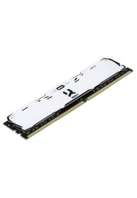 Пам'ять 8Gb DDR4, 3200 MHz, Goodram IRDM X, White, 16-18-18, 1.35V, з радіатором (IR-XW3200D464L16SA/8G)