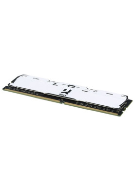 Пам'ять 8Gb DDR4, 3200 MHz, Goodram IRDM X, White, 16-18-18, 1.35V, з радіатором (IR-XW3200D464L16SA/8G)