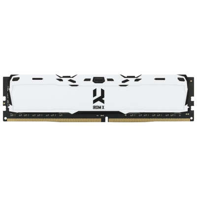 Пам'ять 8Gb DDR4, 3200 MHz, Goodram IRDM X, White, 16-18-18, 1.35V, з радіатором (IR-XW3200D464L16SA/8G)