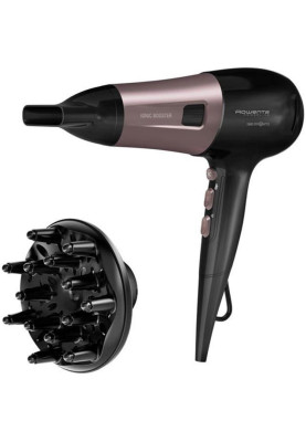 Фен Rowenta CV5940F0, Black, 2400 Вт, 3 режими, 2 швидкості, іонізація, холодне обдування
