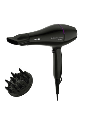Фен Philips BHD274/00, Black, 2200W, Налаштування тепла/швидкості 6, подача холодного повітря, іонізація